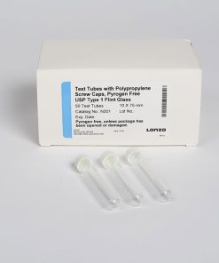 Pyrogen-Free Test Tubes 10x75mm with Caps